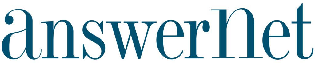 AnswerNet logo - blue alternate